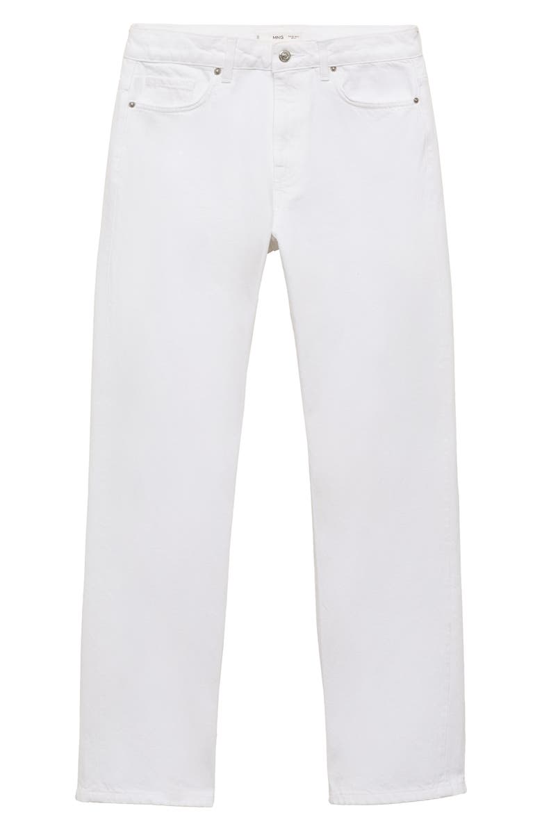MANGO Straight Leg Jeans, Alternate, color, White