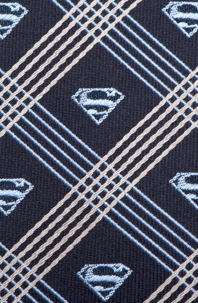 Cufflinks, Inc. Superman Shield Silk Tie, Alternate, color, Grey/ Navy