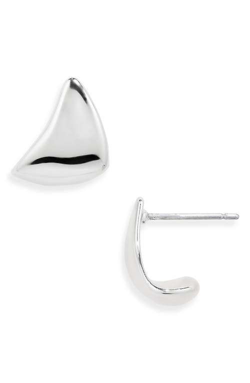 Jenny Bird Esme Hoop Earrings in High Polish Silver 