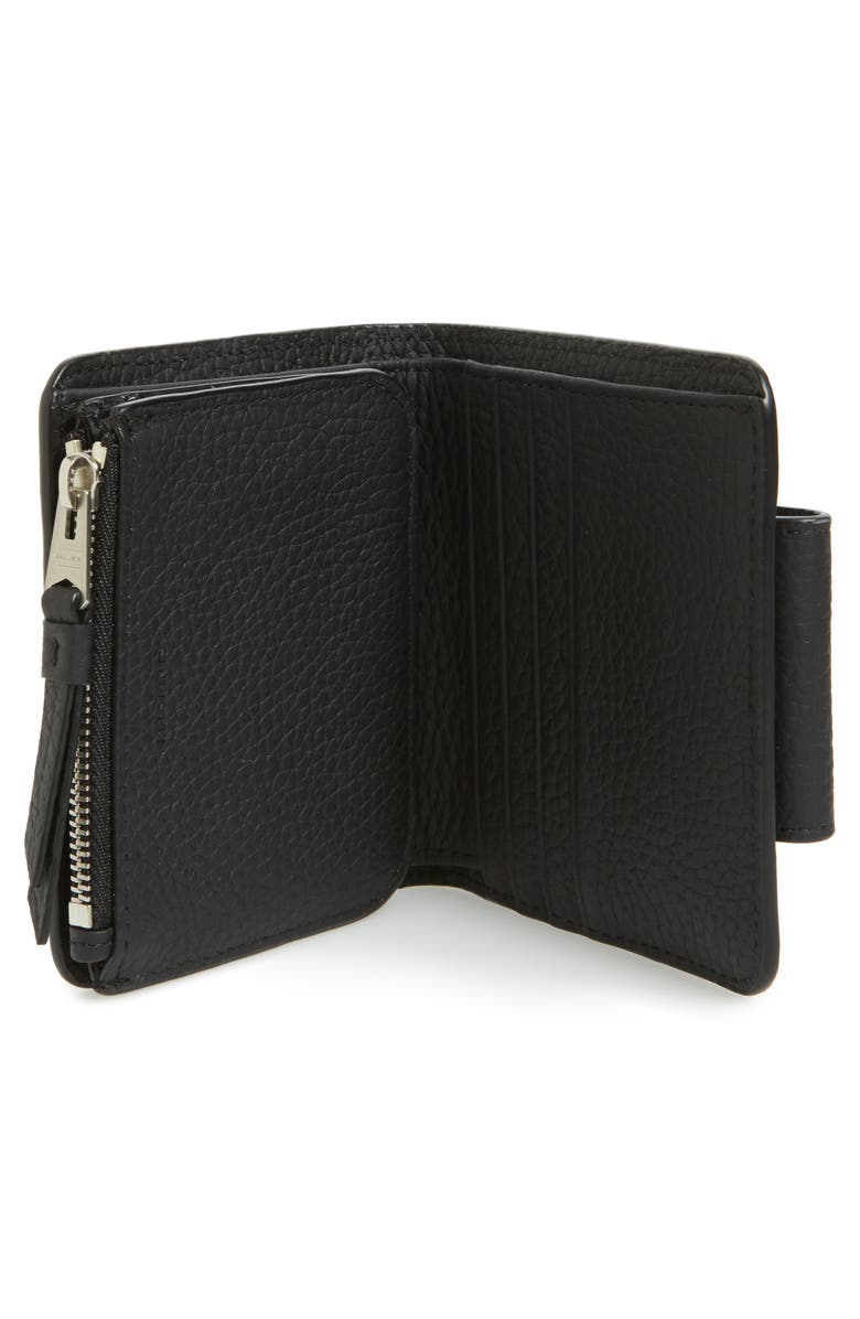 AllSaints Small Ray Leather Wallet, Alternate, color, 
