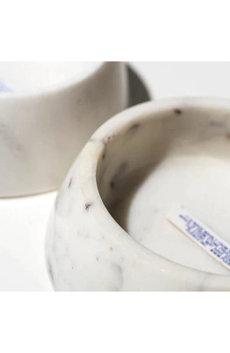 PUEBCO Marble Pet Bowl, Alternate, color, White