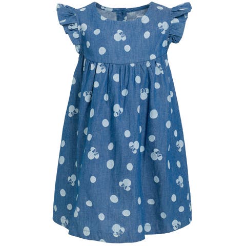 Minnie Mouse Sleeveless Chambray Dress (Toddler, Little Kid & Big Kid)