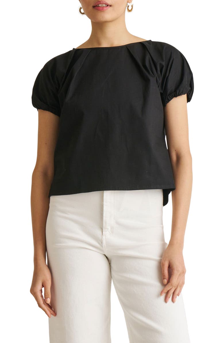 Reistor Balloon Sleeve Top, Main, color, Black