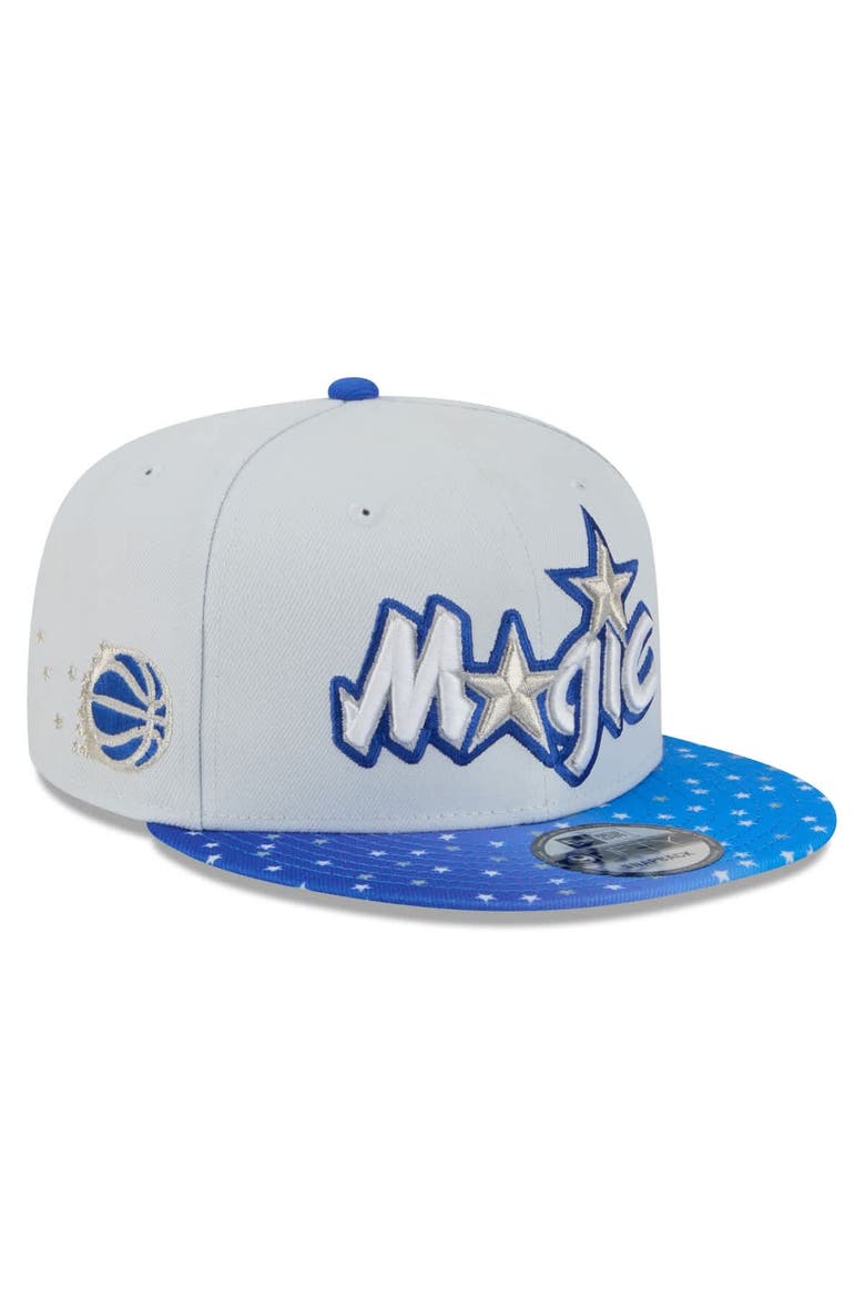 Men's New Era Gray/Blue Orlando Magic 2025/26 City Edition 9FIFTY Snapback Hat, Main, color, Gray