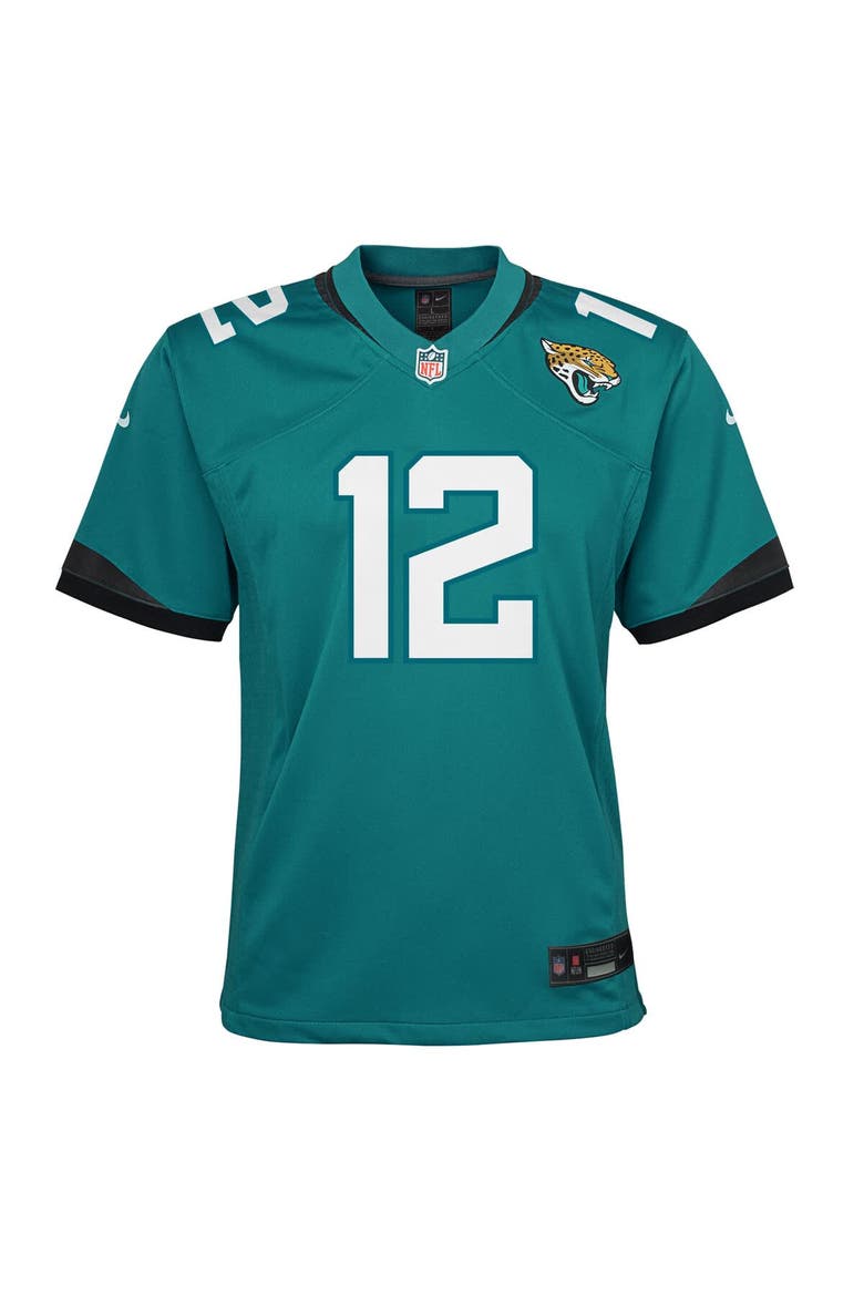 Youth Nike Travis Hunter Teal Jacksonville Jaguars Team Game Jersey, Alternate, color, Teal