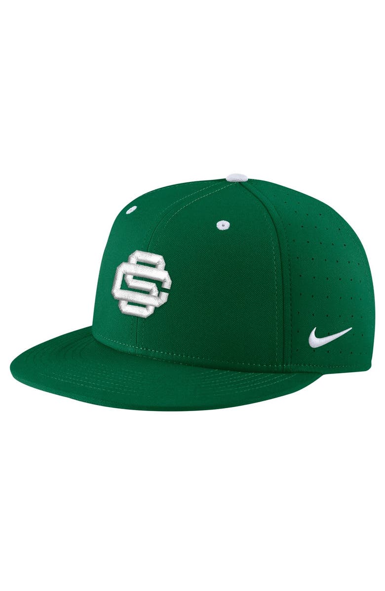 Nike Men's Nike Green USC Trojans St. Patrick's Day True Fitted Performance Hat, Main, color, 