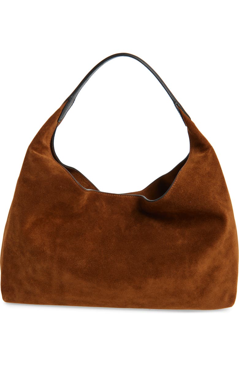Madewell The Mylie Suede Shoulder Bag, Alternate, color, Russet Multi