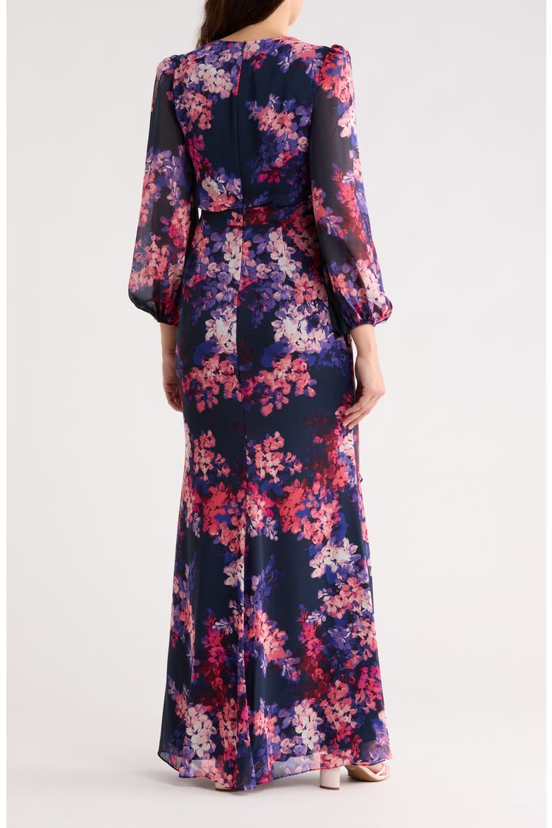 Long Sleeve Maxi Dress, Alternate, color, NAVY