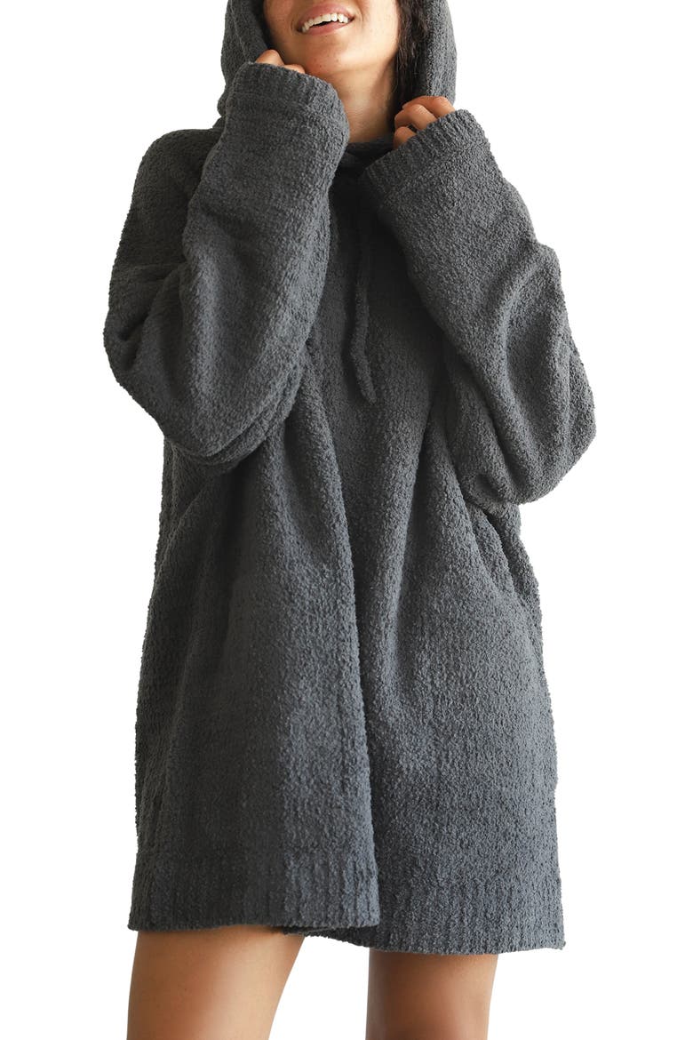 Snug Blanket Hoodie, Main, color, COAL