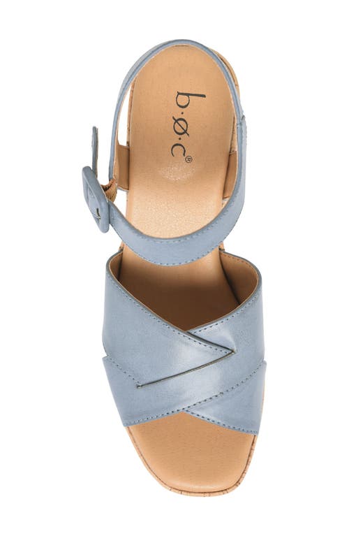 B O C By Børn Leight Platform Sandal In Light Blue