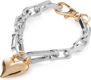 JENNY BIRD Padlock Heart Chain Bracelet