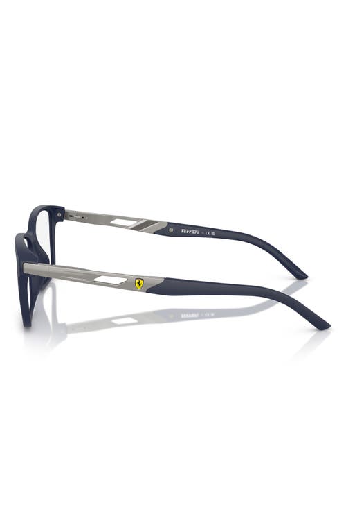 Scuderia Ferrari 57mm Pillow Optical Glasses In Matte Blue