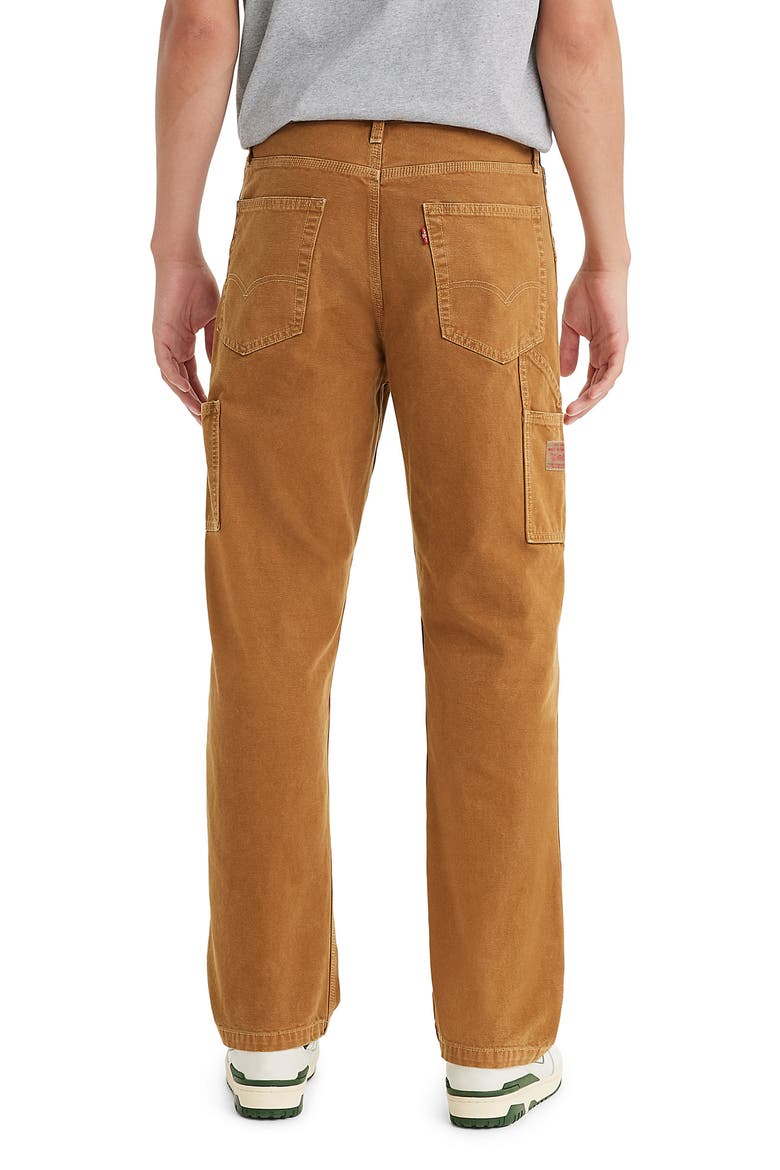 568 Loose Straight Leg Carpenter Pants, Alternate, color, DARK GINGER BTMS GARMENT DYE