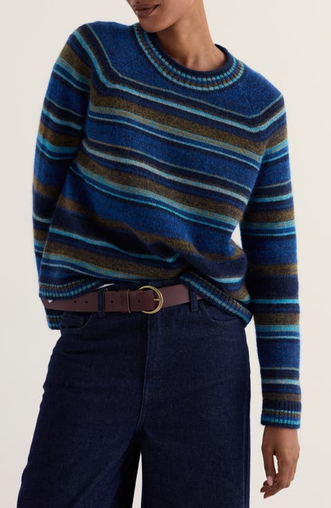 Quay Hill Striped Crewneck Sweater