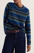 Seasalt Cornwall Quay Hill Striped Crewneck Sweater