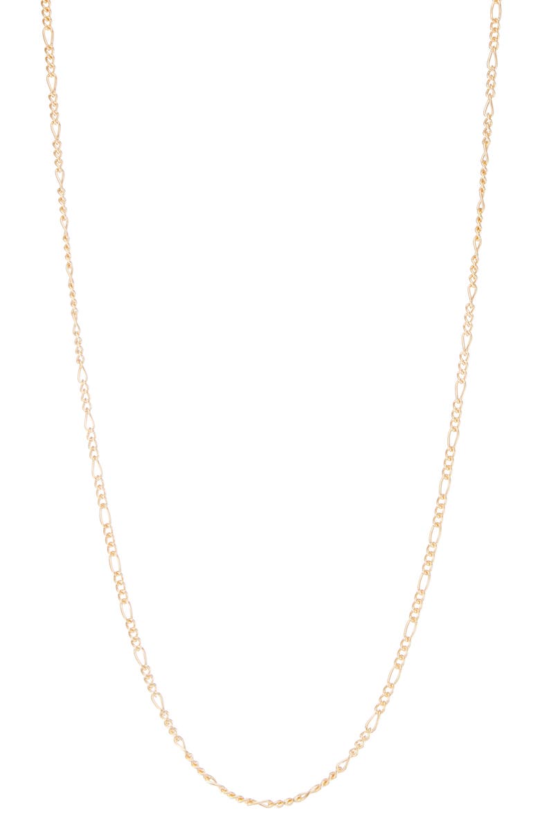 FUZION CREATIONS Figaro Chain Necklace, Main, color, Yellow