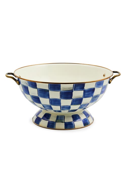 Mackenzie-childs Mackenzie Childs Royal Check Enameled Steel Almost Everything Bowl