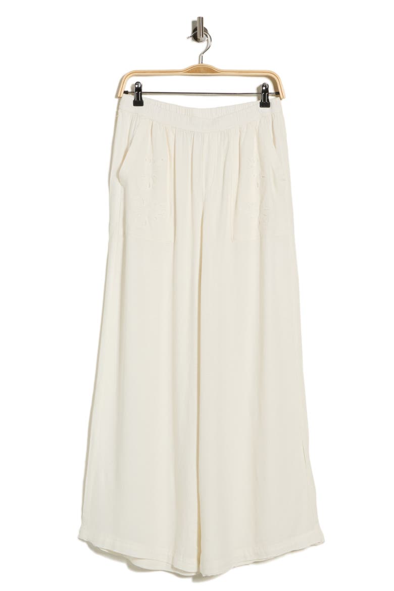 Cayden Wide Leg Pants, Alternate, color, PAPER WHITE