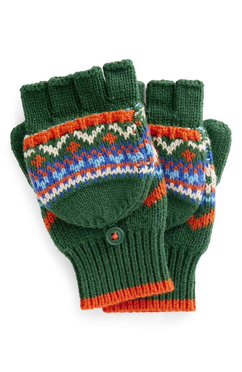 Mini Boden Kids' Fair Isle Convertible Mittens, Main, color,