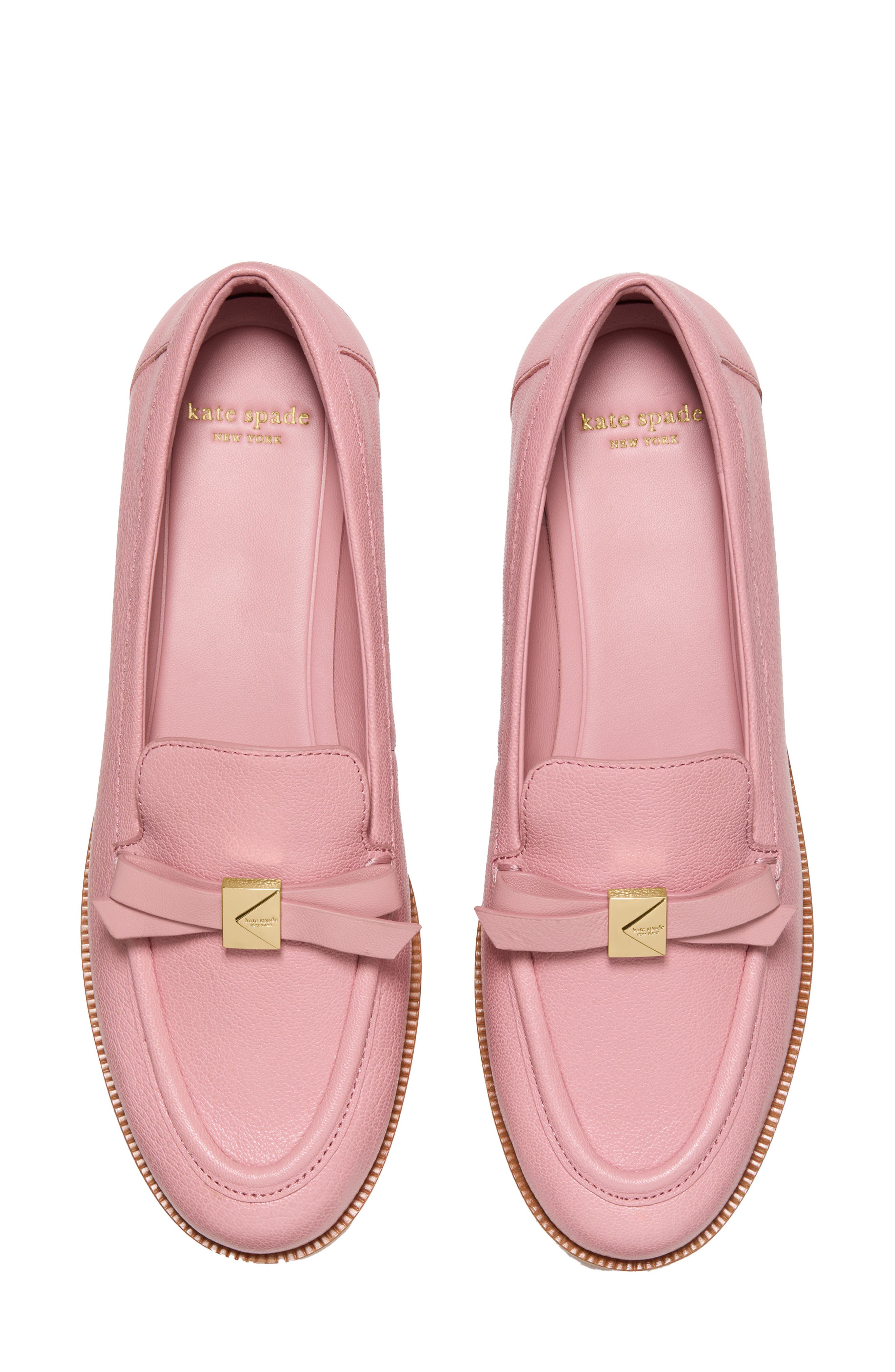 Kate Spade New York deco bow loafer, Alternate, color, Barre Pink