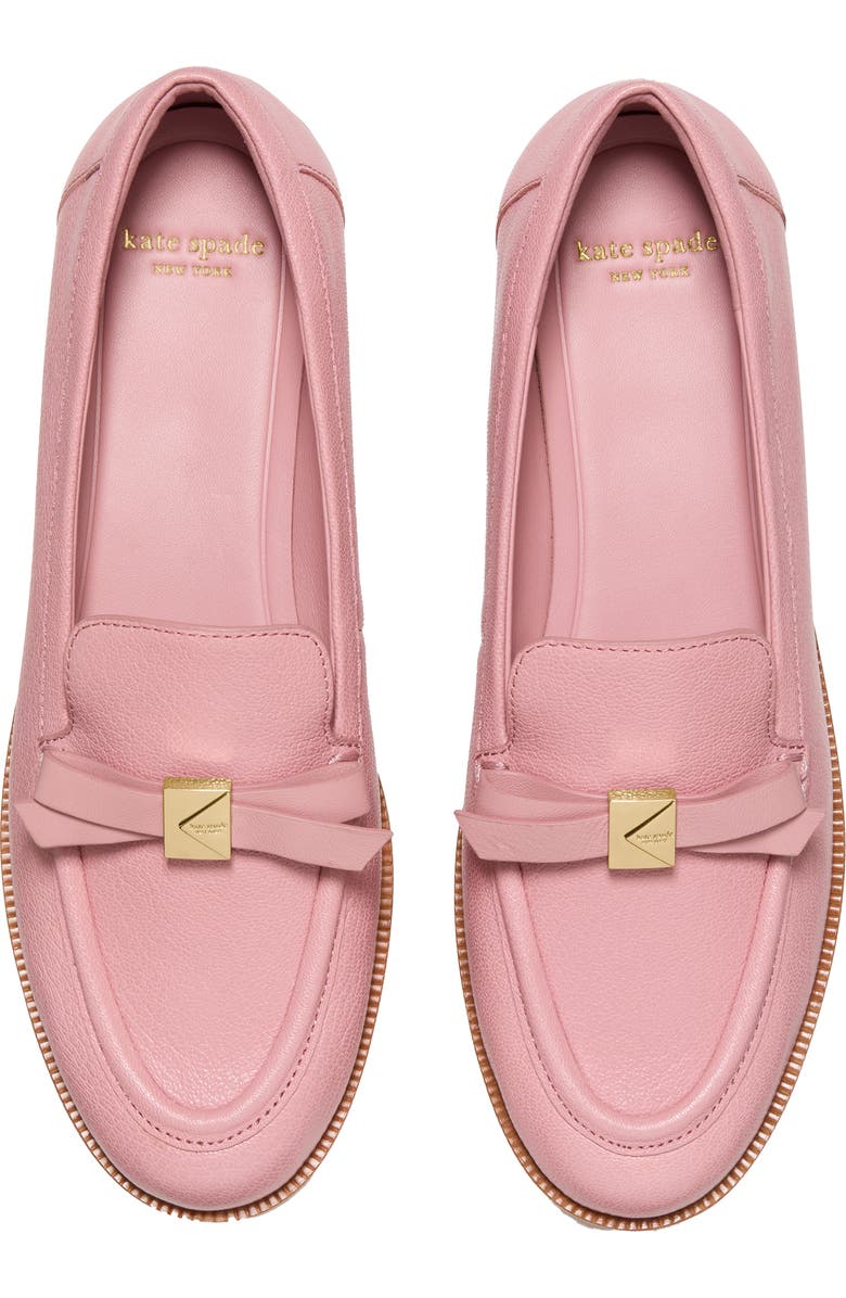 Kate Spade New York deco bow loafer, Alternate, color, Barre Pink