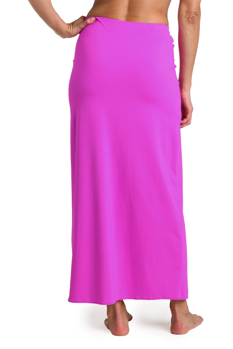 Island Goddess Side Slit Cover-Up Skirt, Alternate, color, VIOLET
