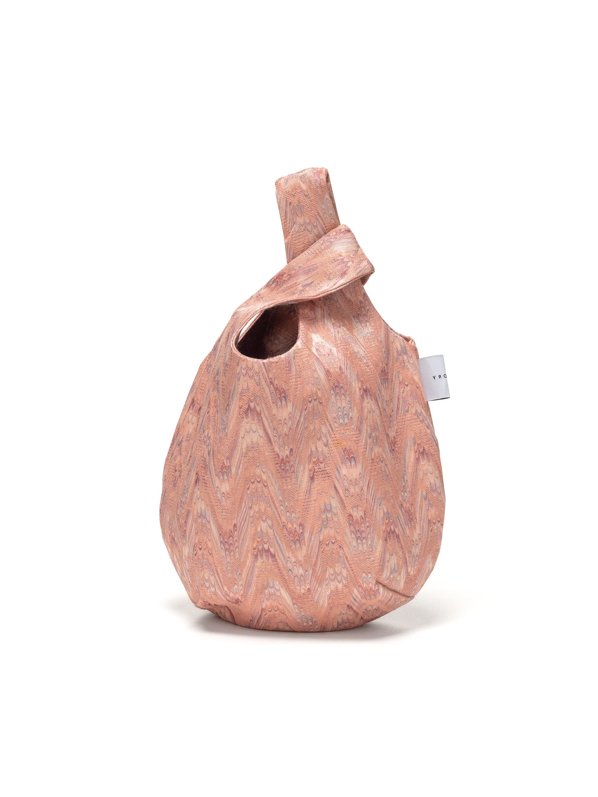 Priory Egg Tote - Vintage Jacquard in Pink Lumiere 
