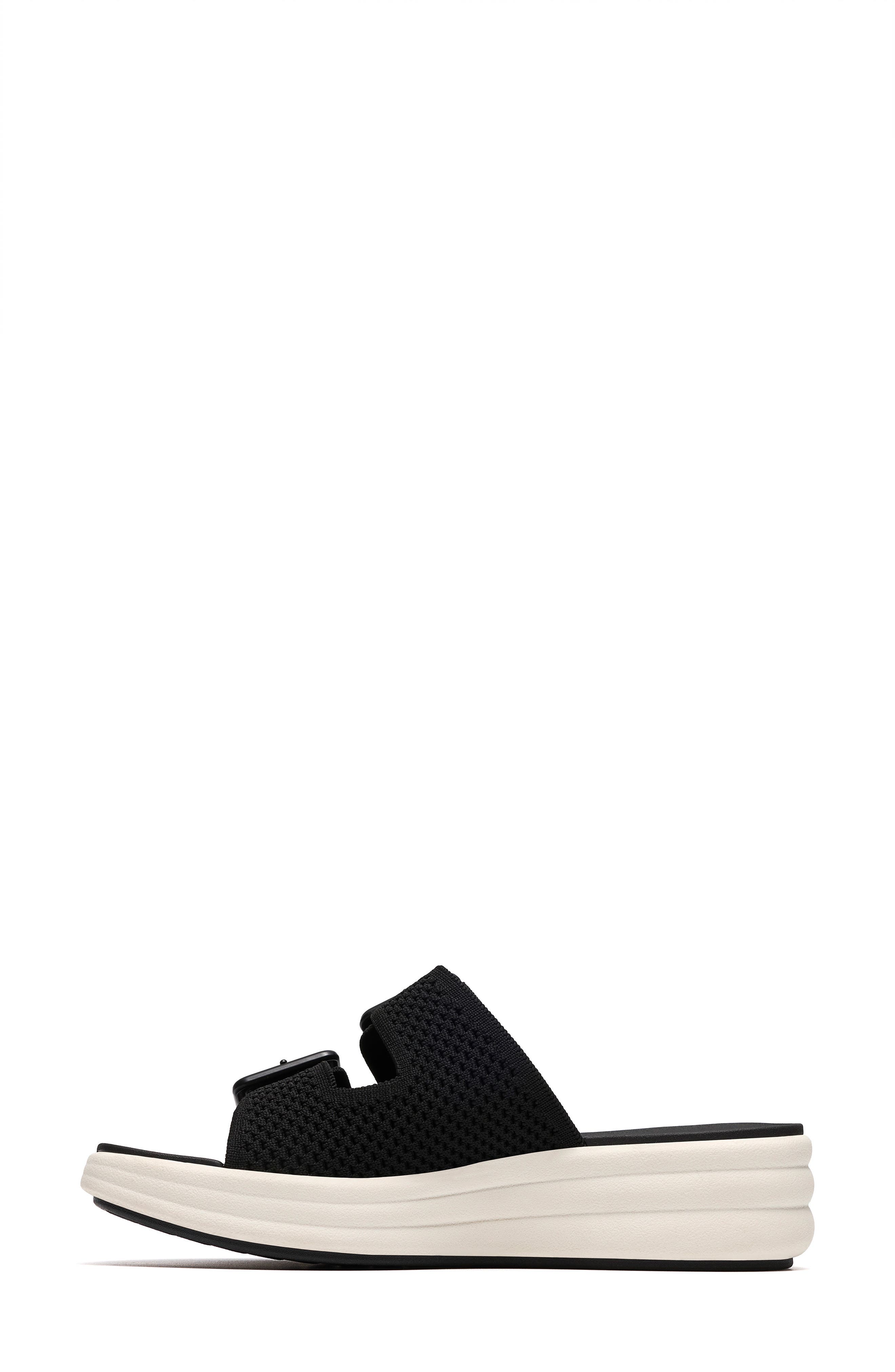 Clarks<sup>®</sup> Drift Faye Wedge Slide Sandal, Alternate, color, Black