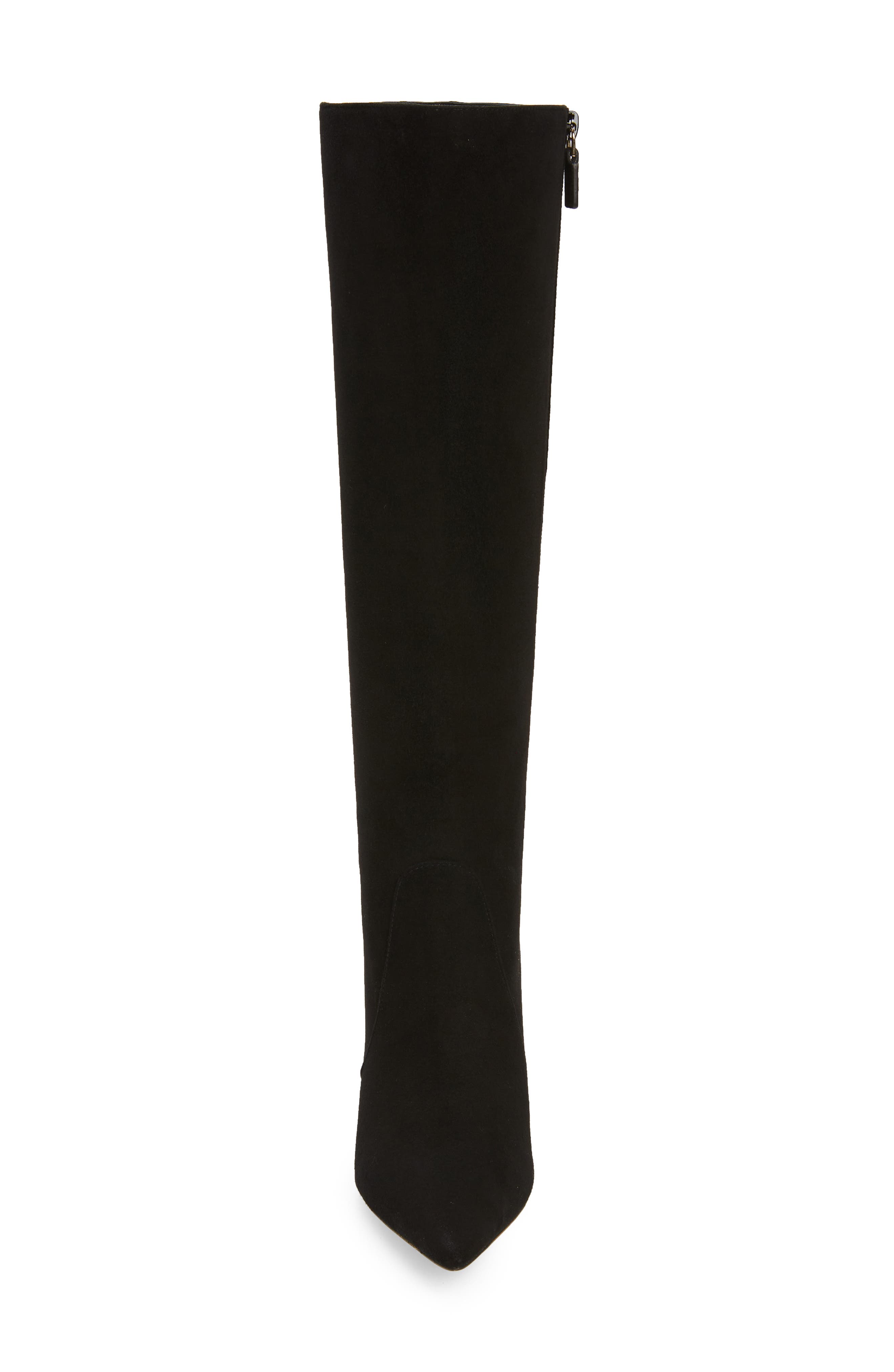 Stuart Weitzman Stuart 85 Knee High Pointed Toe Zip Boot, Alternate, color, 