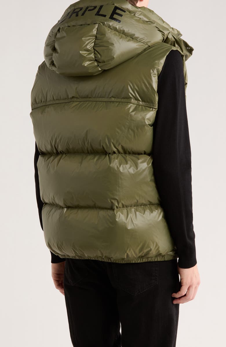 PURPLE BRAND Nylon Down Puffer Vest, Alternate, color, Nylon Puffer Vest