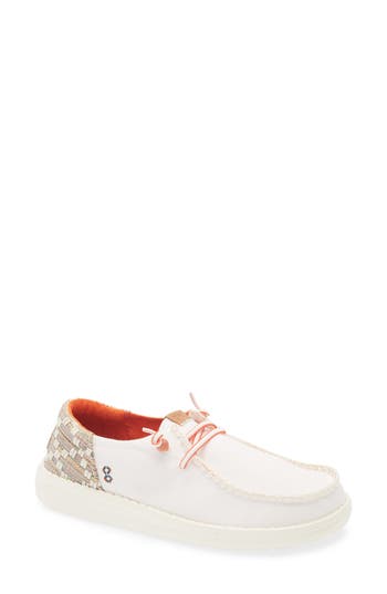 Hey Dude Wendy Funk Jacquard Sneaker In Beige