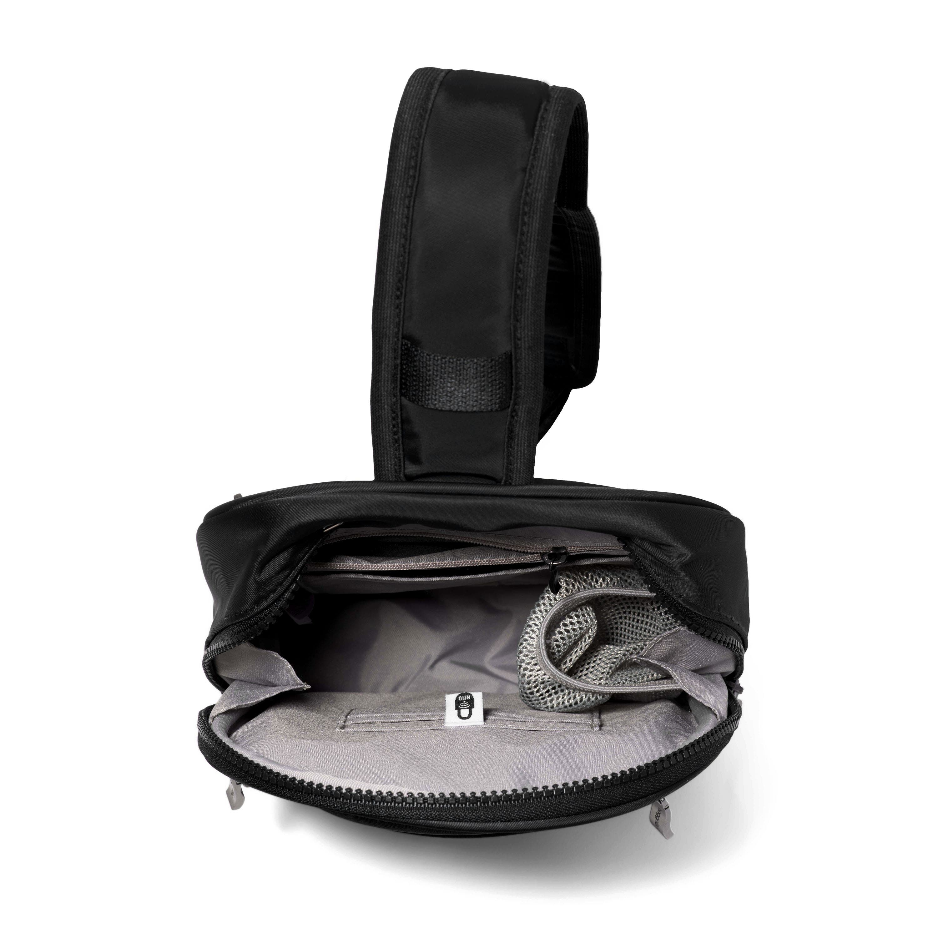 BAGGALLINI Waverly Sling Bag, Alternate, color, Black Twill