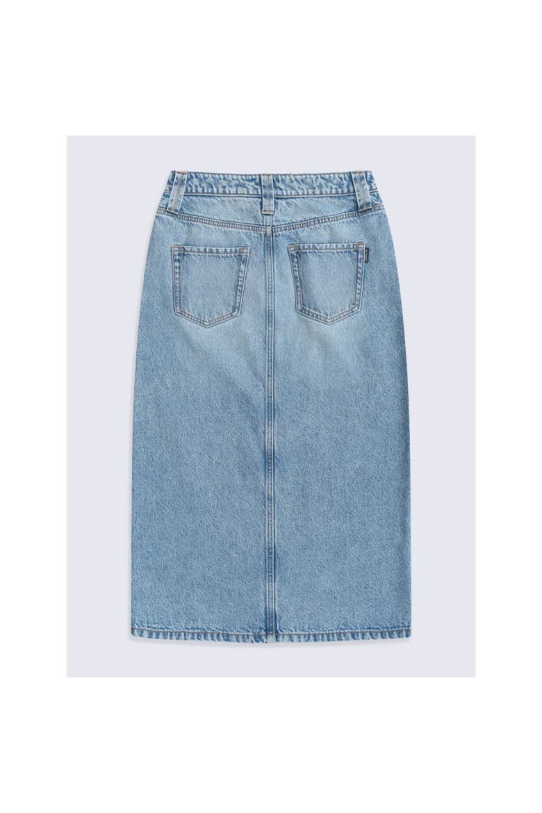 Denim Midi Skirt, Alternate, color, Blue