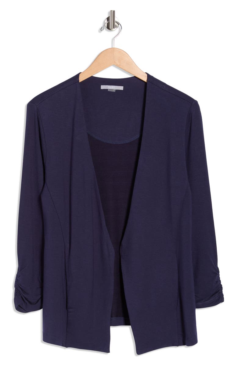 Tart Irene Collarless Blazer, Main, color, Peacoat Navy