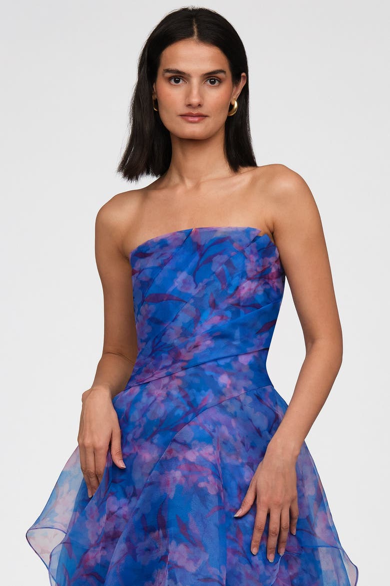 Orelia Organza Gown, Alternate, color, Lavendar Haze