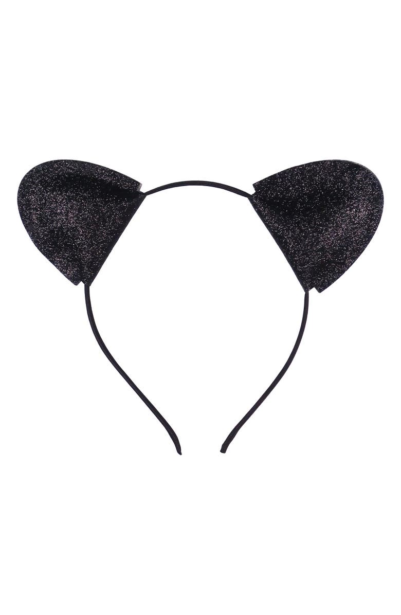 Zunie Kids' Marsha Cat Halloween Dress with Headband, Alternate, color, Black/ Tan