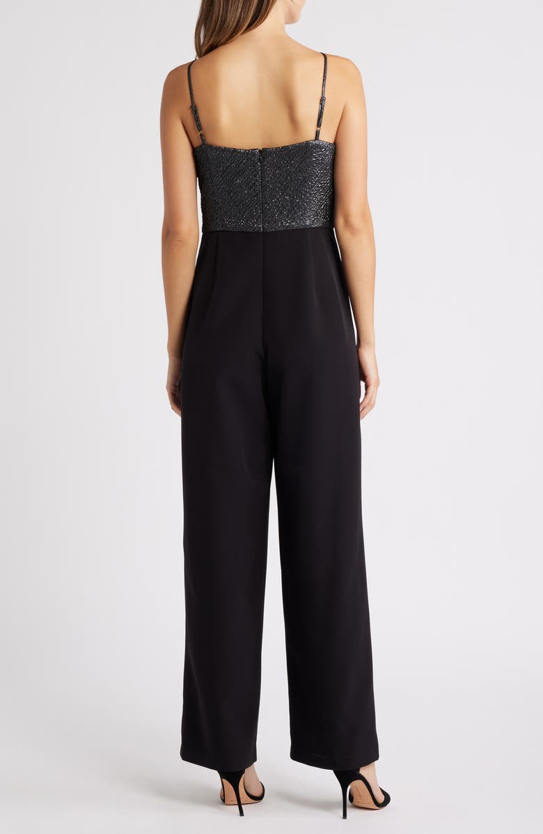 Anne Klein Asymmetric Wide Leg Jumpsuit, Alternate, color,