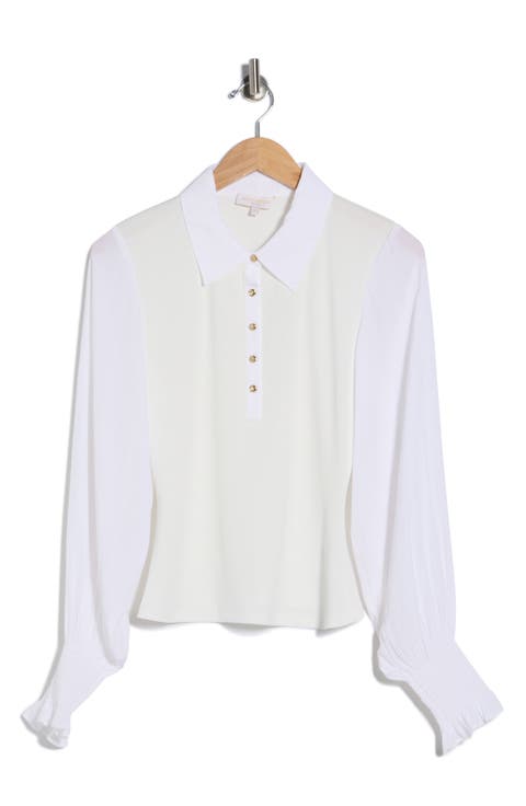 Dominique Mixed Media Top