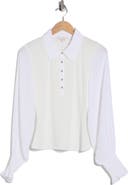 Ramy Brook Dominique Mixed Media Top