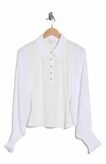 Ramy Brook Dominique Mixed Media Top