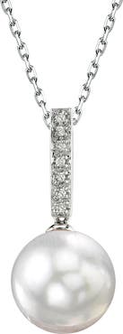 The Pearl Source South Sea Pearl Dangling Diamond Pendant