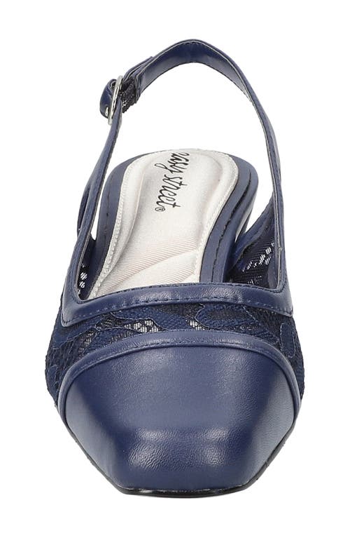 EASY STREET EASY STREET FORTUNE SQUARE TOE SLINGBACK PUMP 