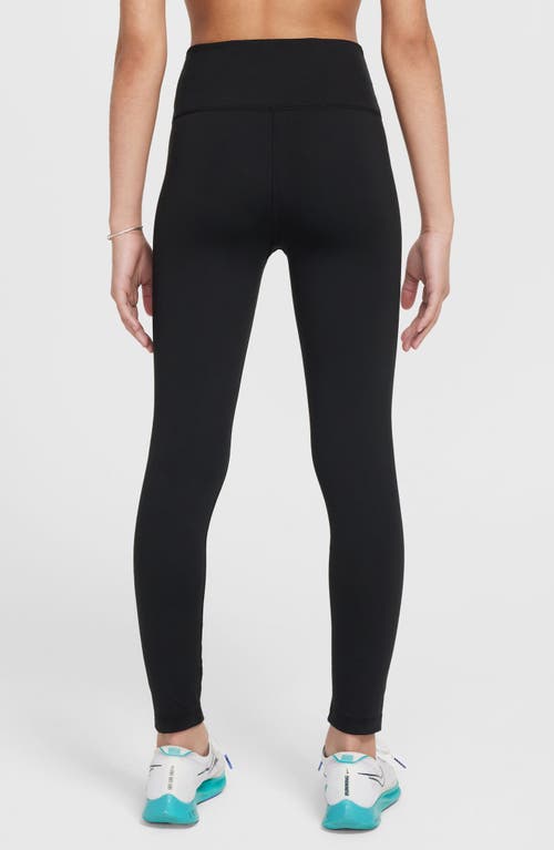 Nike One Big Kids' (girls') Dri-fit High-waisted Leggings In Black