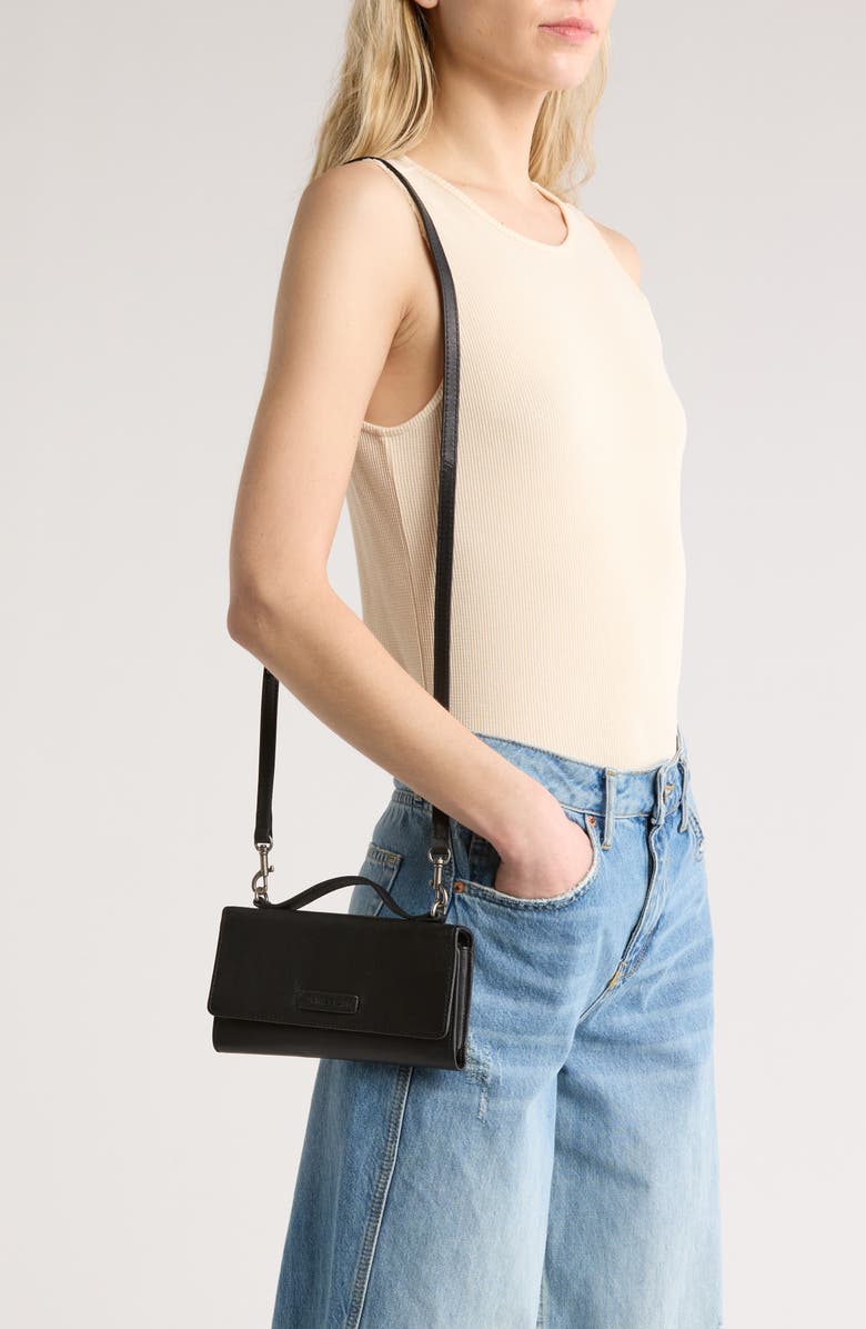 Lucky Brand Kaur Leather Wallet Crossbody Bag, Alternate, color, 