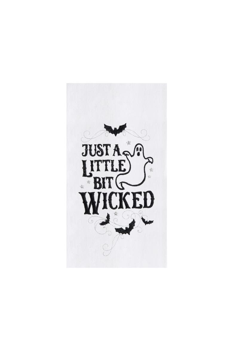 Little Bit Wicked Ghost Towel, Main, color, White