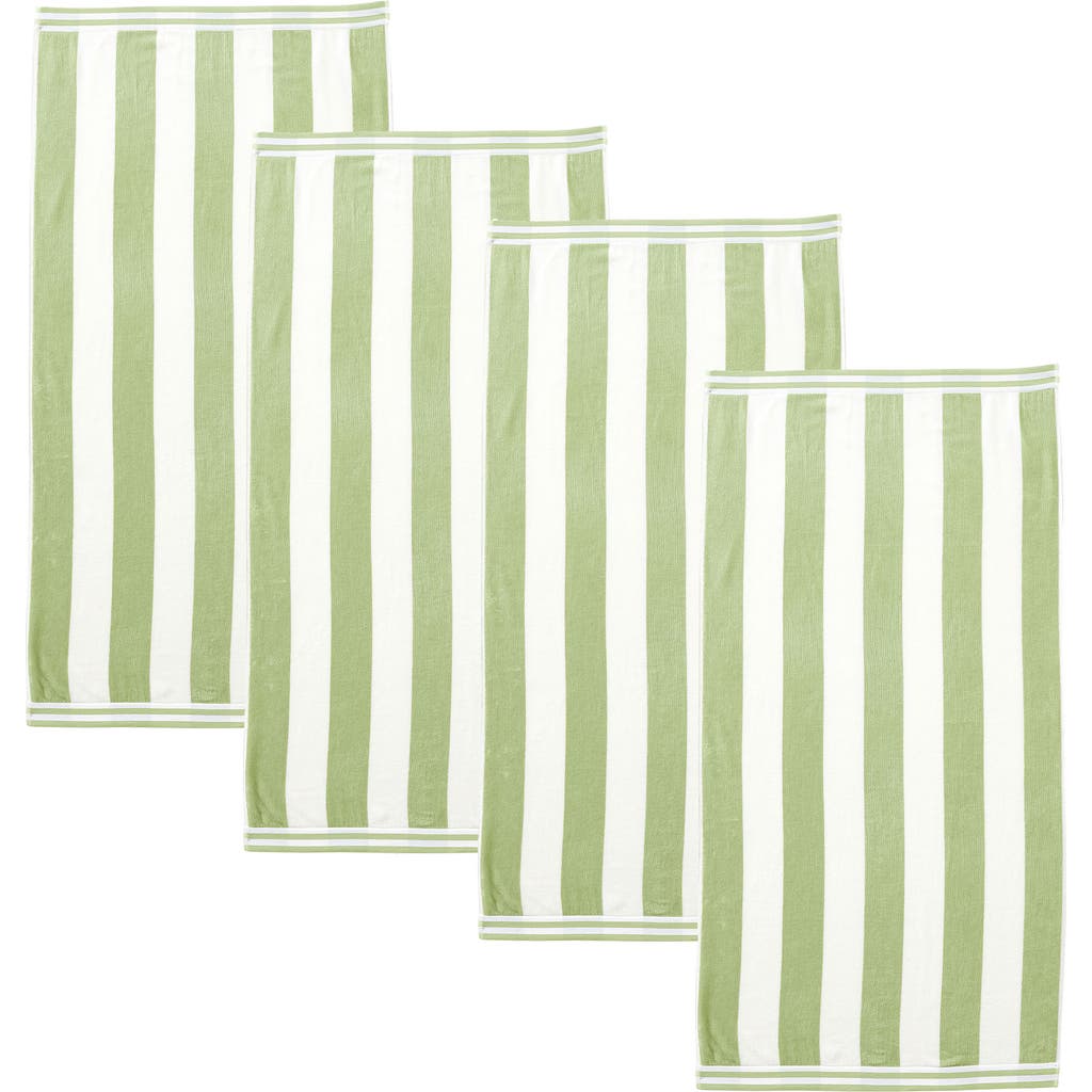 Woven & Weft 4-pack Oversize Stripe Beach Towels