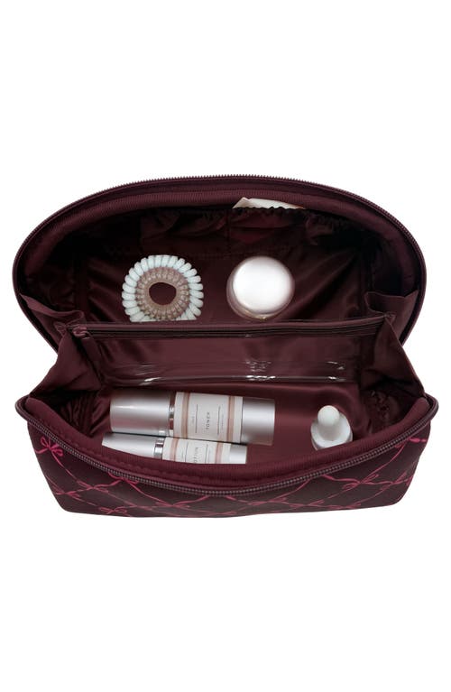 Mytagalongs Khatie Large Cosmetic Case In Burgundy