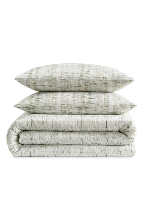 Weave Texture Cotton Blend Comforter & Shams Set