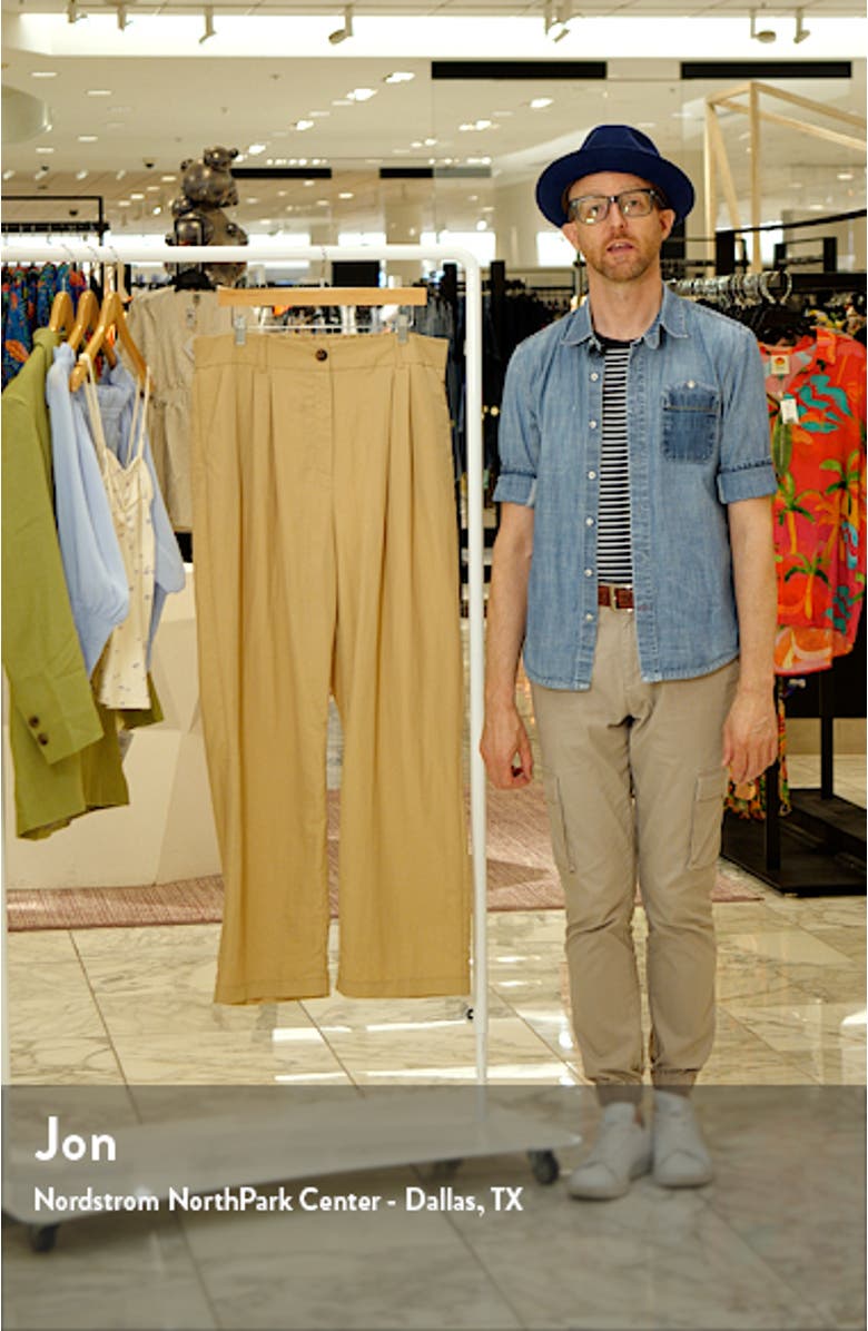 Pleated Crinkle Wide Leg Trousers, sales video thumbnail