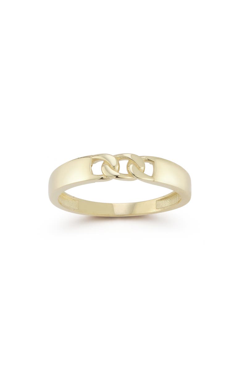 Ember Fine Jewelry Tri Curb Chain Ring, Alternate, color, Gold